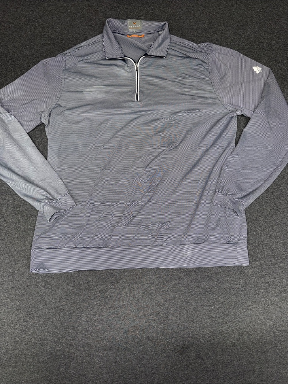 Performance Quarter-Zip Pullover Sweater - Slate Blue